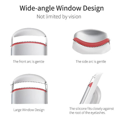 Recourbe-Cils Électrique Chauffant – Disponible en Rose et Blanc