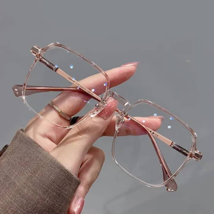 lunettes de vue carrées  femmes  verre  - optique anti- lumière bleue (TR90)