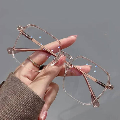 lunettes de vue carrées  femmes  verre  - optique anti- lumière bleue (TR90)