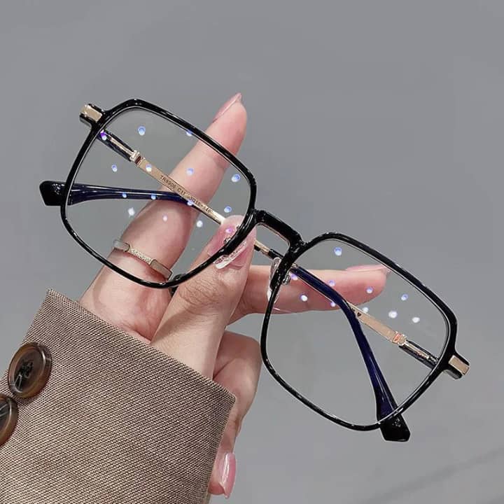 lunettes de vue carrées  femmes  verre  - optique anti- lumière bleue (TR90)